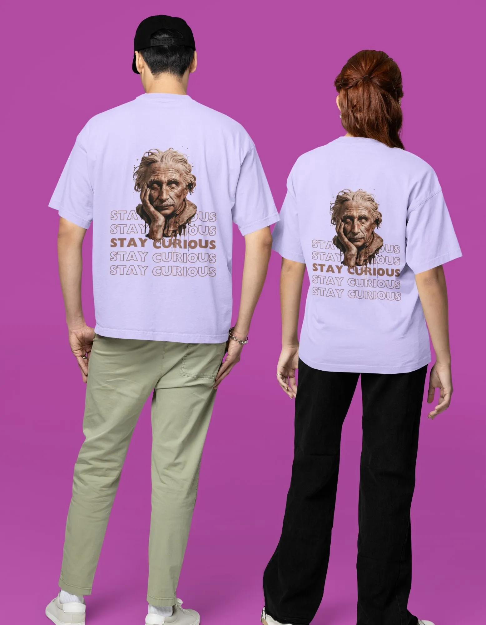 Stay Curious - Terry Oversized T-Shirt