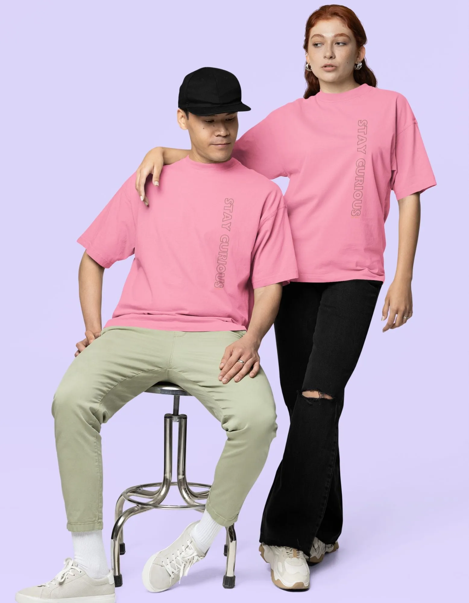 Stay Curious - Terry Oversized T-Shirt