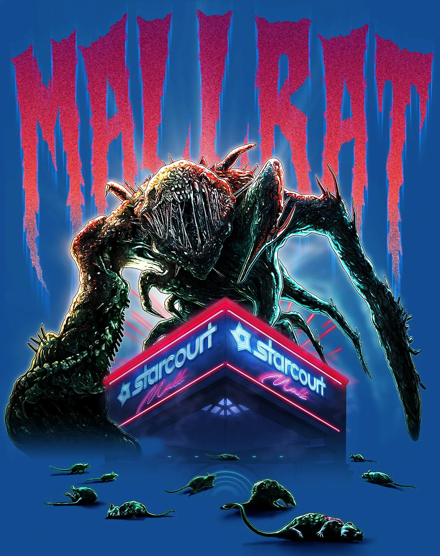 Stranger Things Mind Flayer Mallrat Men's T-Shirt