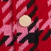 Strapless Button-Front Tweed Dress