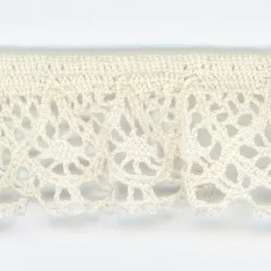 Stretch Torchon Lace #02 Cream