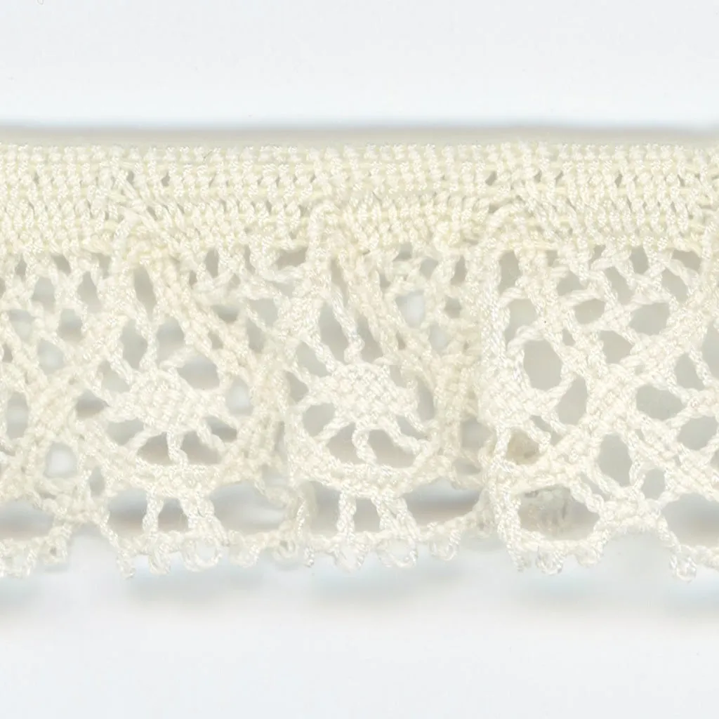 Stretch Torchon Lace #02 Cream