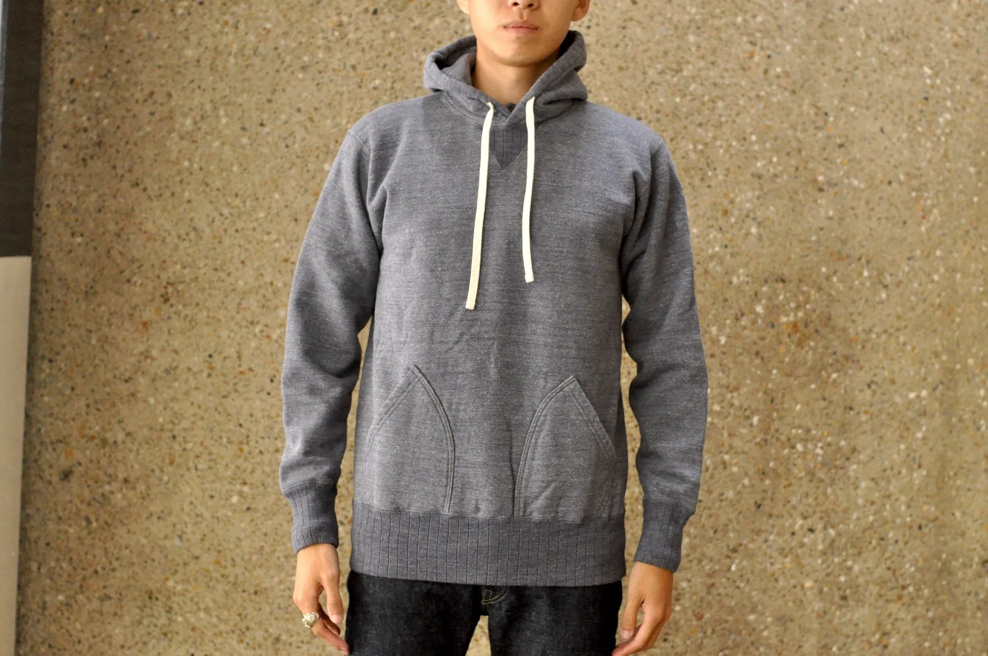 Studio D'Artisan 12oz 'Suvin Gold' Loopwheeled Pull Over (Heather Navy)