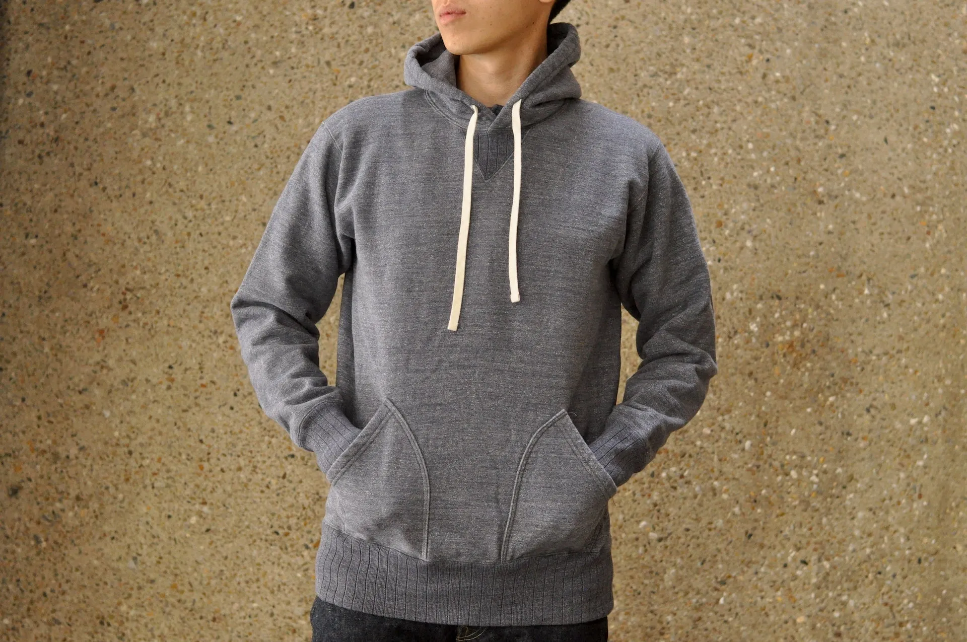 Studio D'Artisan 12oz 'Suvin Gold' Loopwheeled Pull Over (Heather Navy)