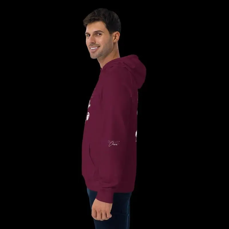 Sustainable Snake Eco Raglan Hoodie with Brushed Lining