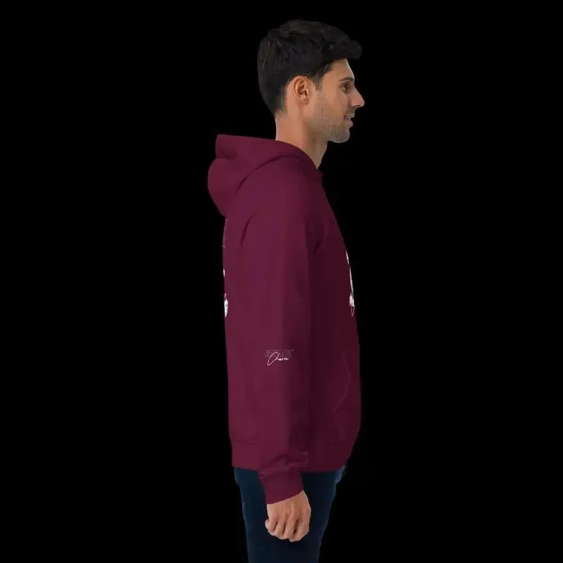 Sustainable Snake Eco Raglan Hoodie with Brushed Lining