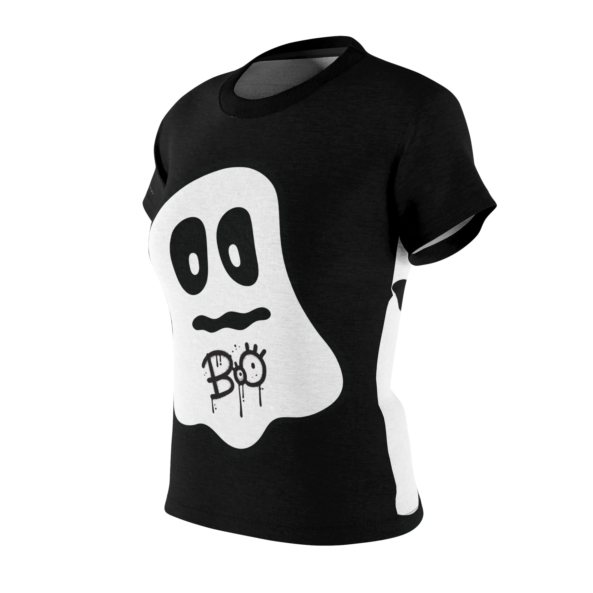 T-Shirt, Black Baby Ghost Boo Motive