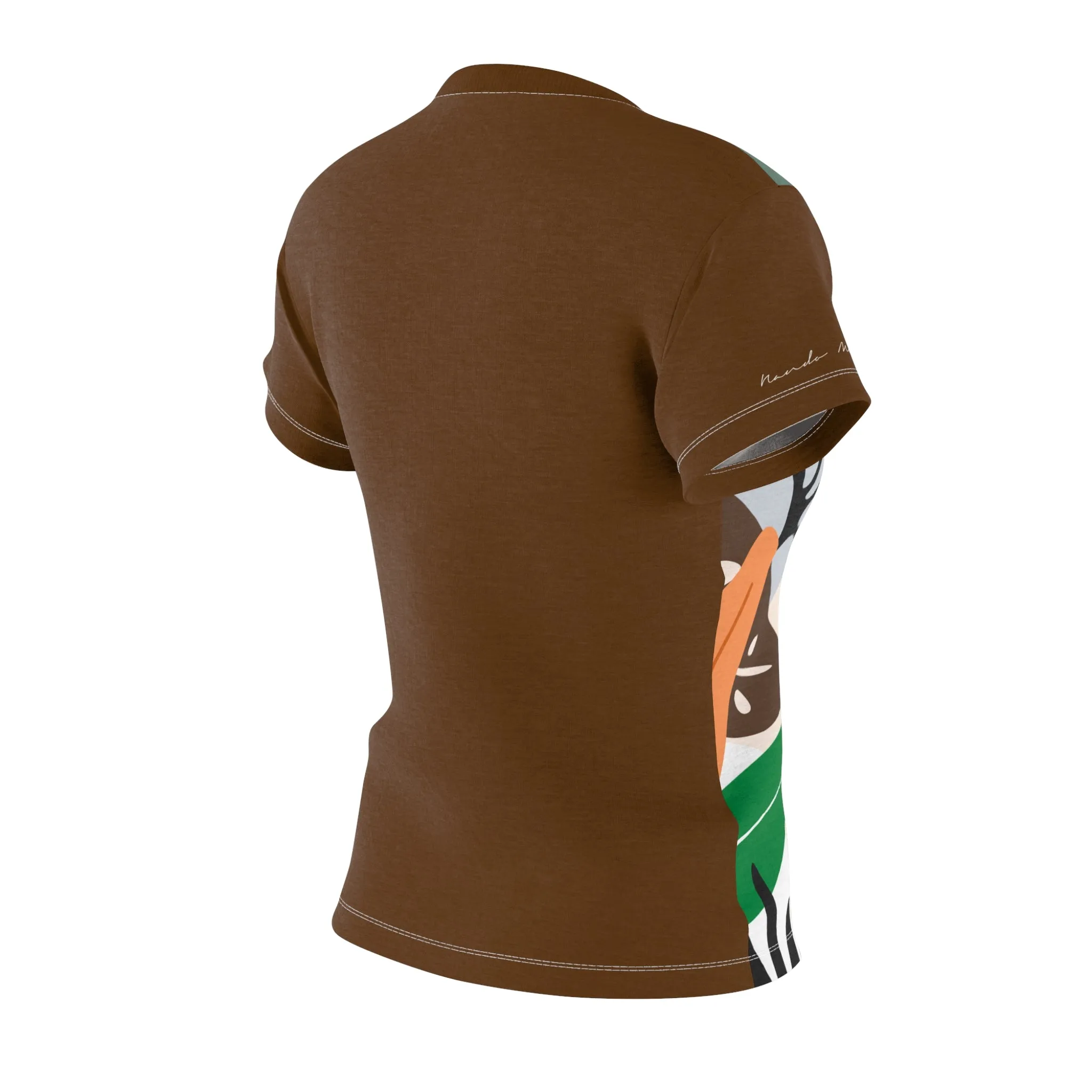 T-Shirt, Brown Foliage
