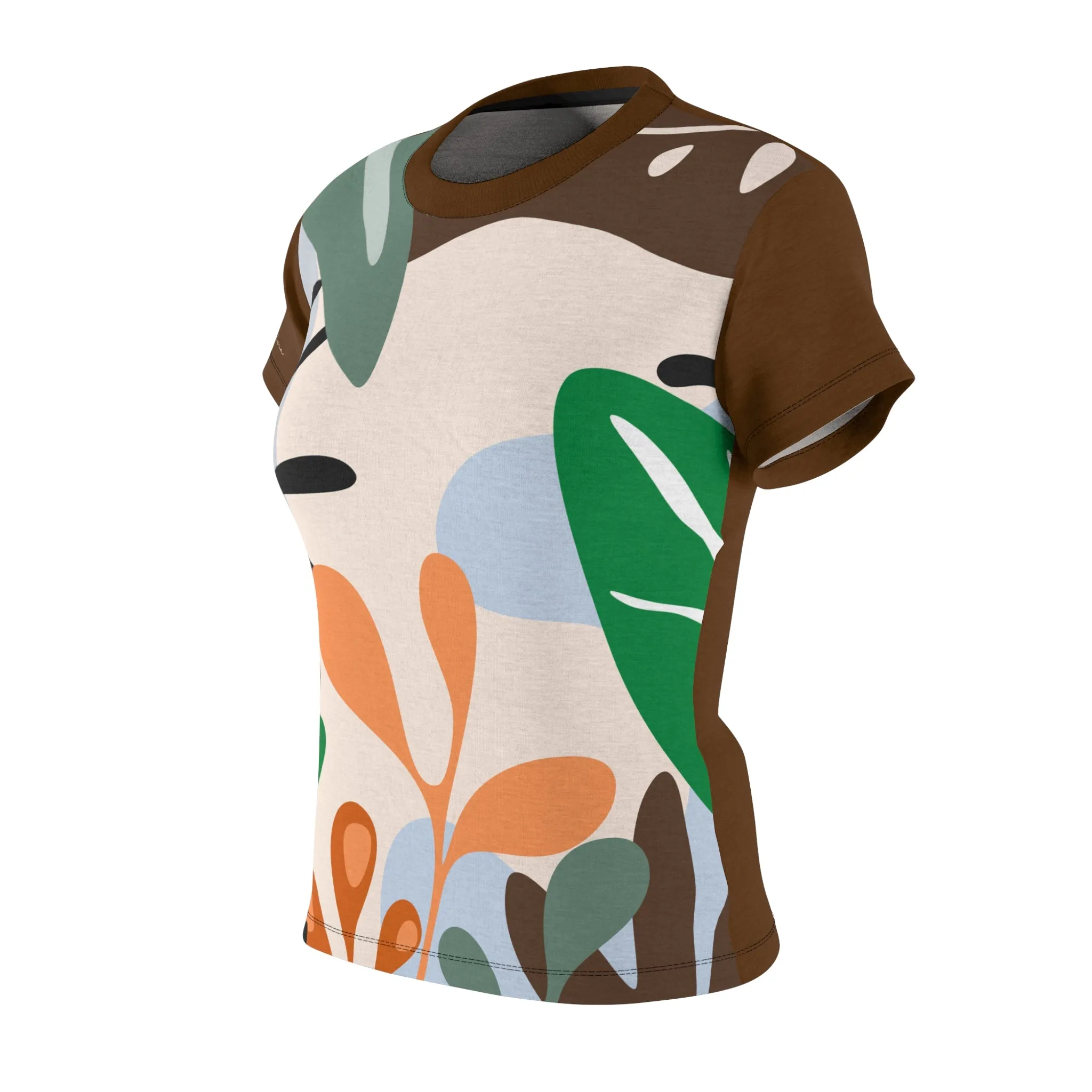 T-Shirt, Brown Foliage