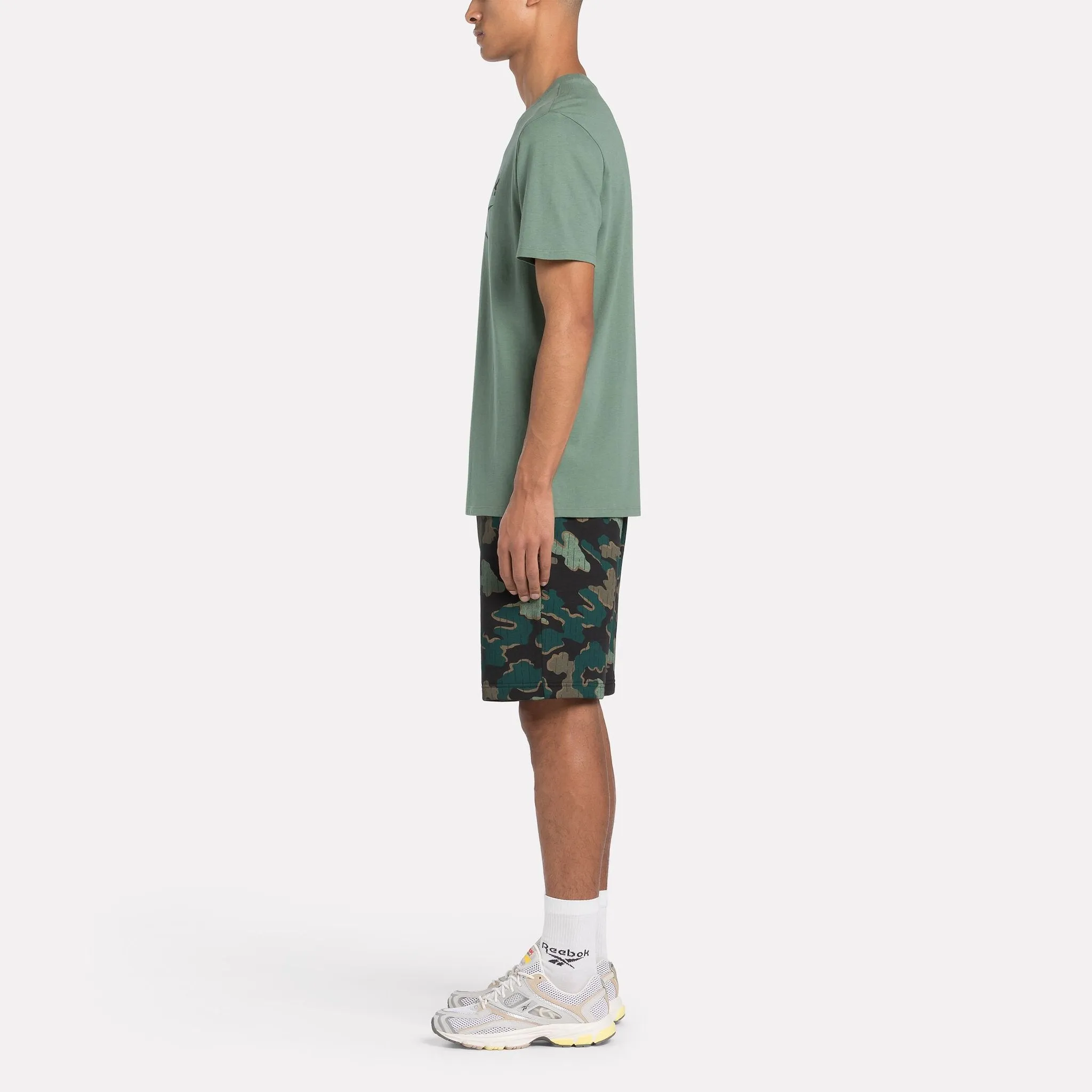 T-SHIRT REEBOK CROSSFIT MAGLIA UOMO IDENTITY MOTION PRINTED VERDE