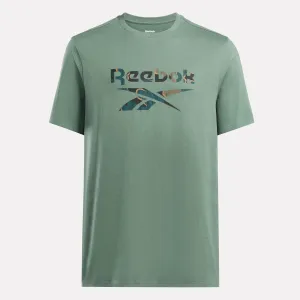 T-SHIRT REEBOK CROSSFIT MAGLIA UOMO IDENTITY MOTION PRINTED VERDE