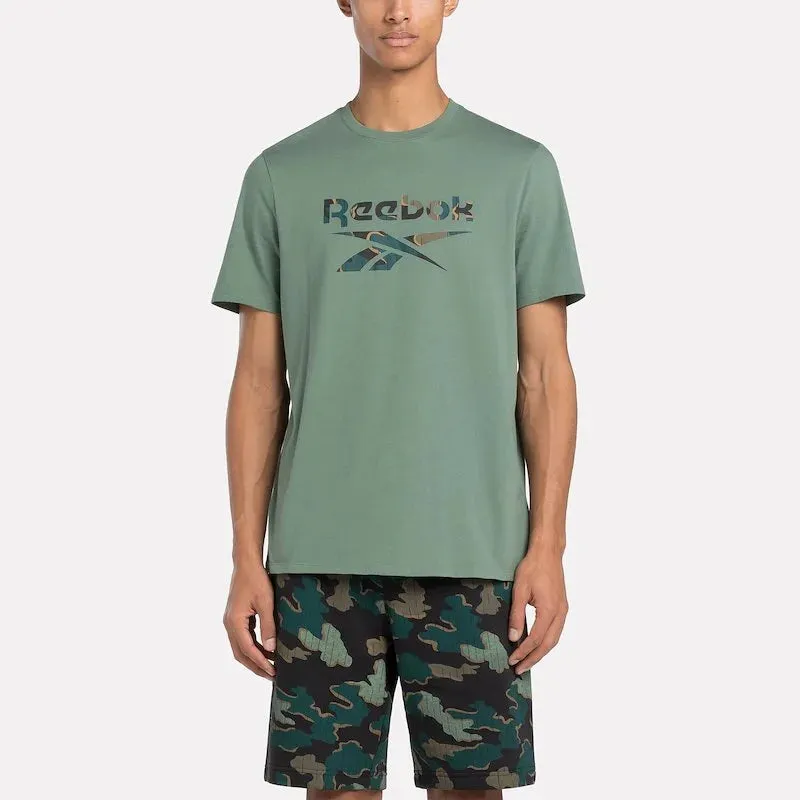 T-SHIRT REEBOK CROSSFIT MAGLIA UOMO IDENTITY MOTION PRINTED VERDE