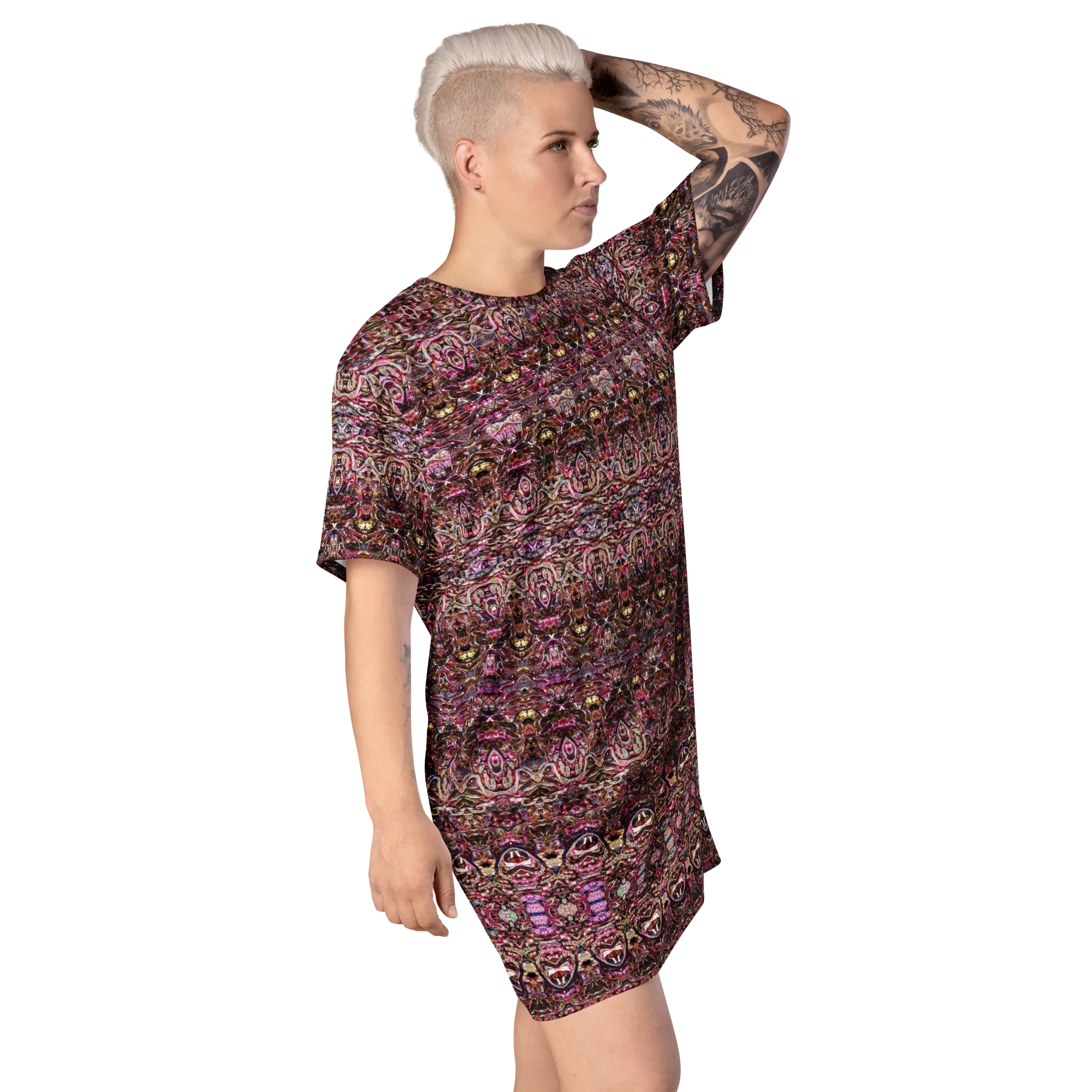 T-Shirt Tunic (Muliebris/Virilis)(Samhain Dream Thaw 14 of 15 Quattuordecim ex Quindecim & Purple Logo Vertō Supra Infraque) RJSTHW2024 RJS