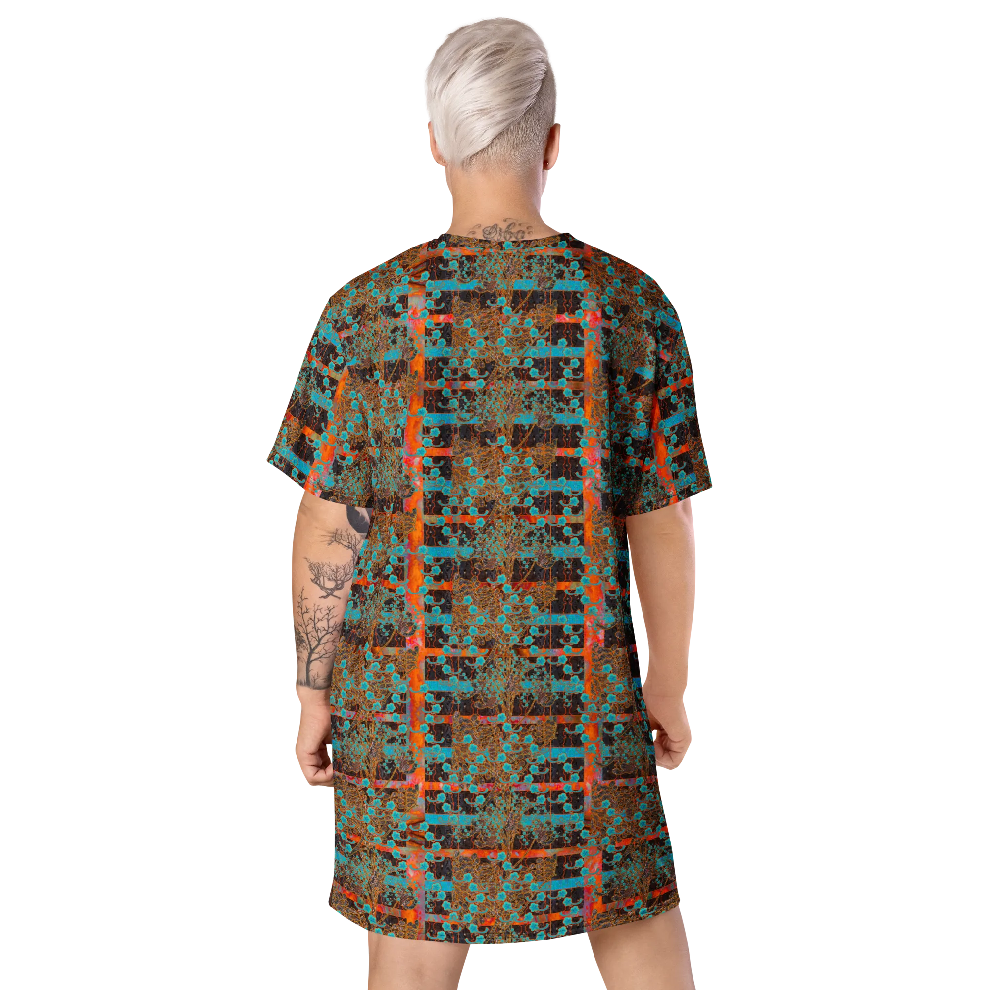 T-Shirt Tunic (Muliebris/Virilis)(Tree Link WindSong Flower) RJSTH@Fabric#12 RJSTHW2024 RJS