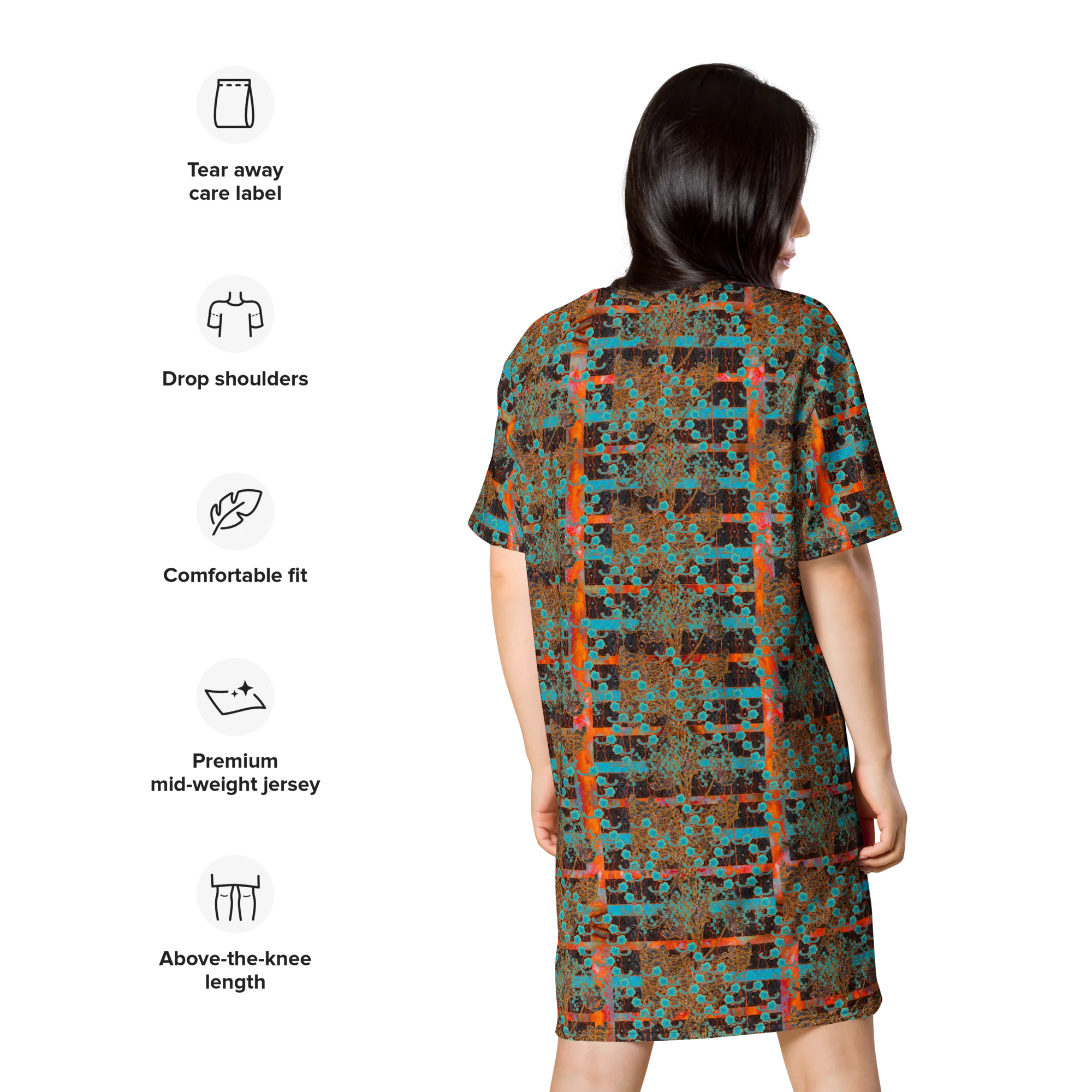 T-Shirt Tunic (Muliebris/Virilis)(Tree Link WindSong Flower) RJSTH@Fabric#12 RJSTHW2024 RJS