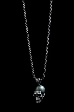 Tahitian Pearl Skull Necklace