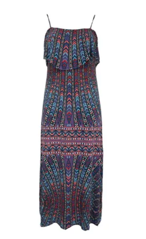 TART Collections Women's Plus Multicoloured Maxi Dress Size 0X NWOT