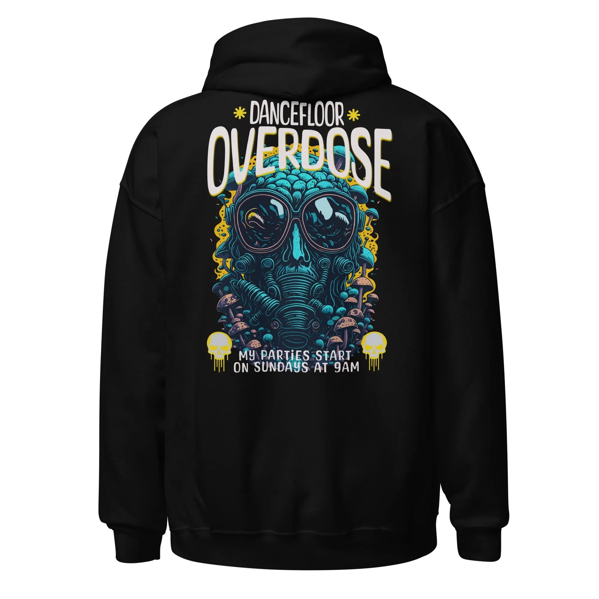 Techno Hoodie | Dancefloor Overdose | Techno Fashion Style