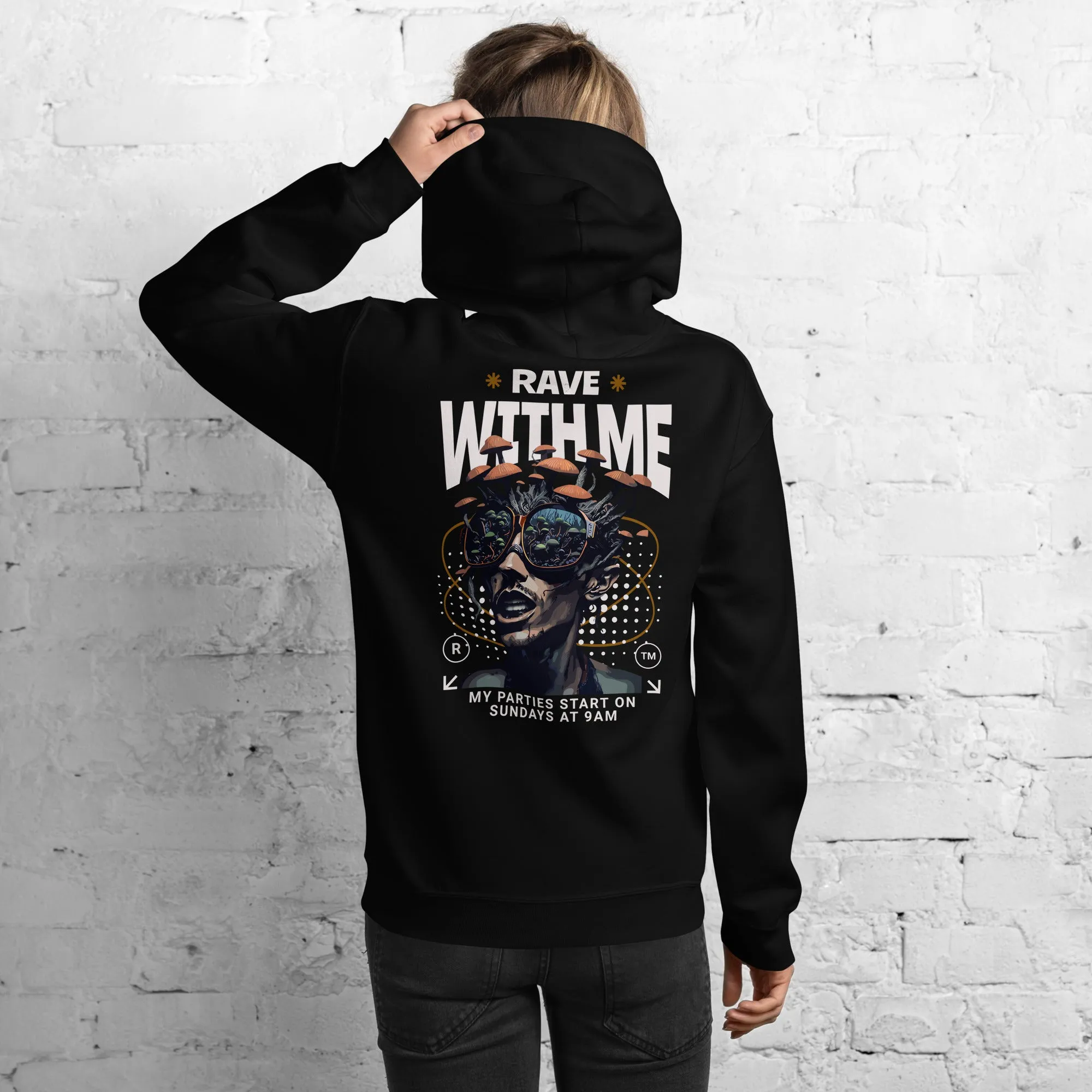 Techno Hoodie | Rave with Me | Ultimate Techno Wear