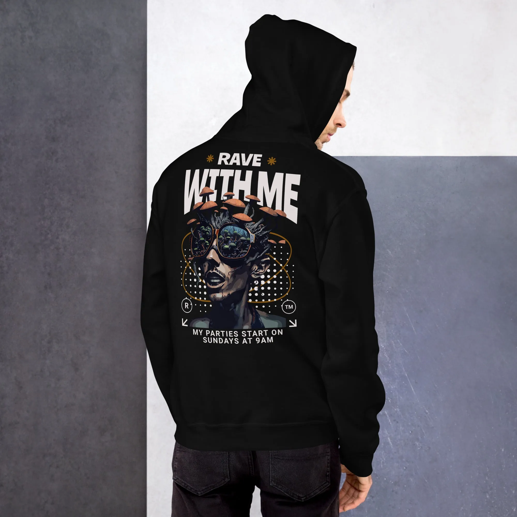 Techno Hoodie | Rave with Me | Ultimate Techno Wear