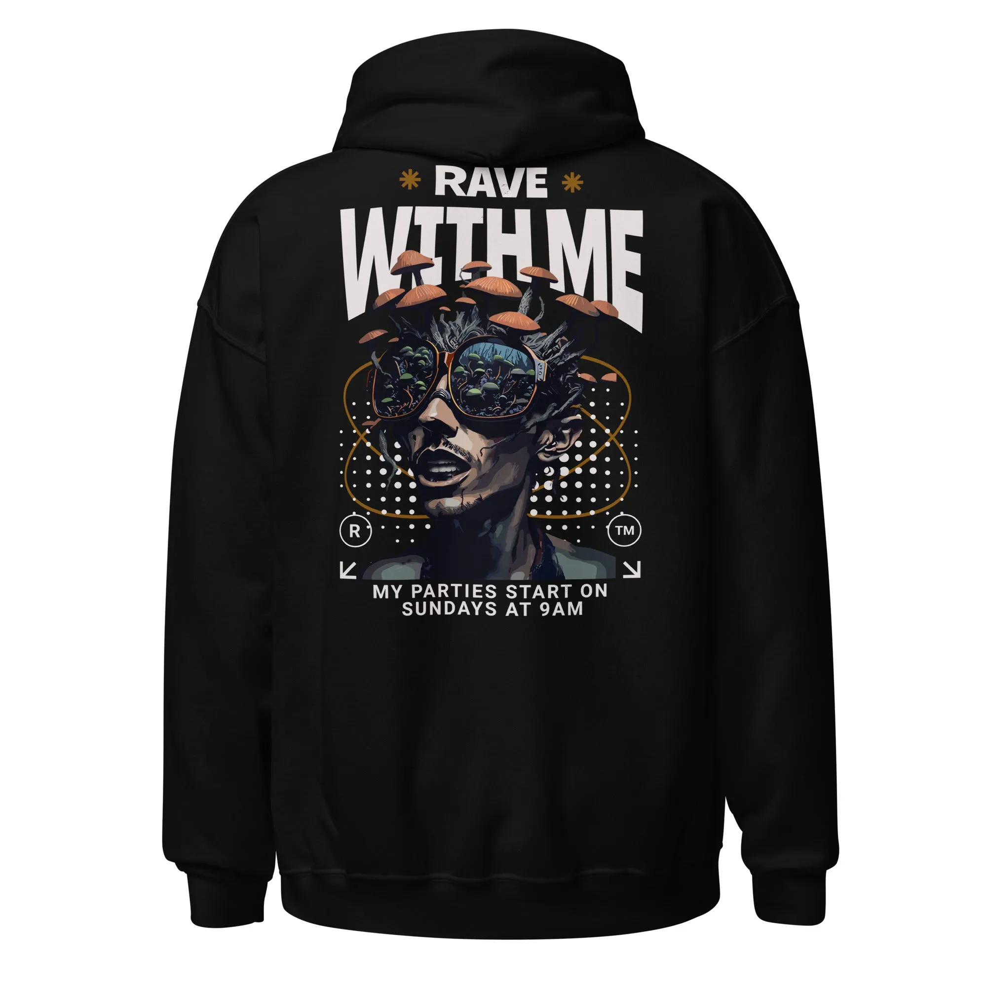 Techno Hoodie | Rave with Me | Ultimate Techno Wear