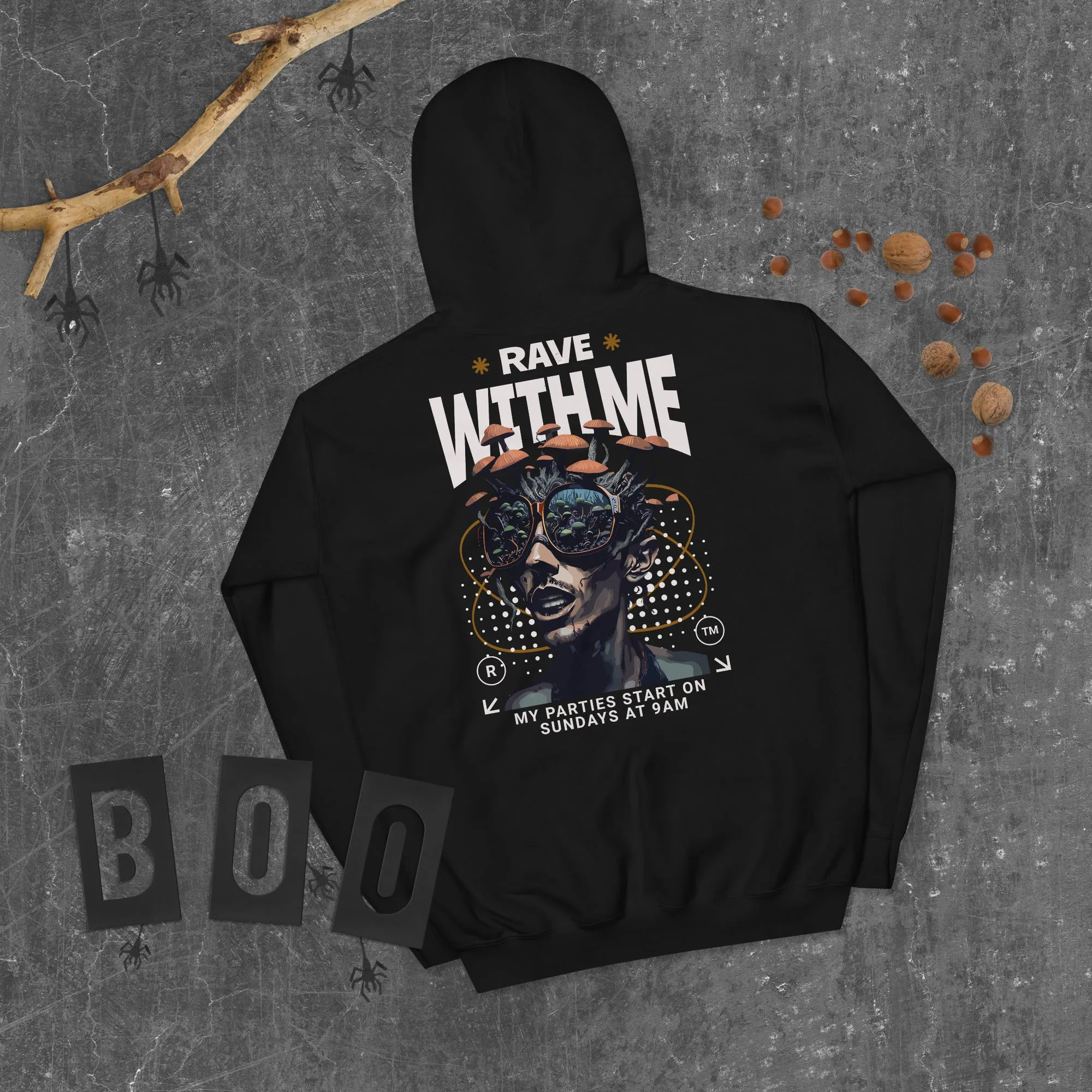 Techno Hoodie | Rave with Me | Ultimate Techno Wear