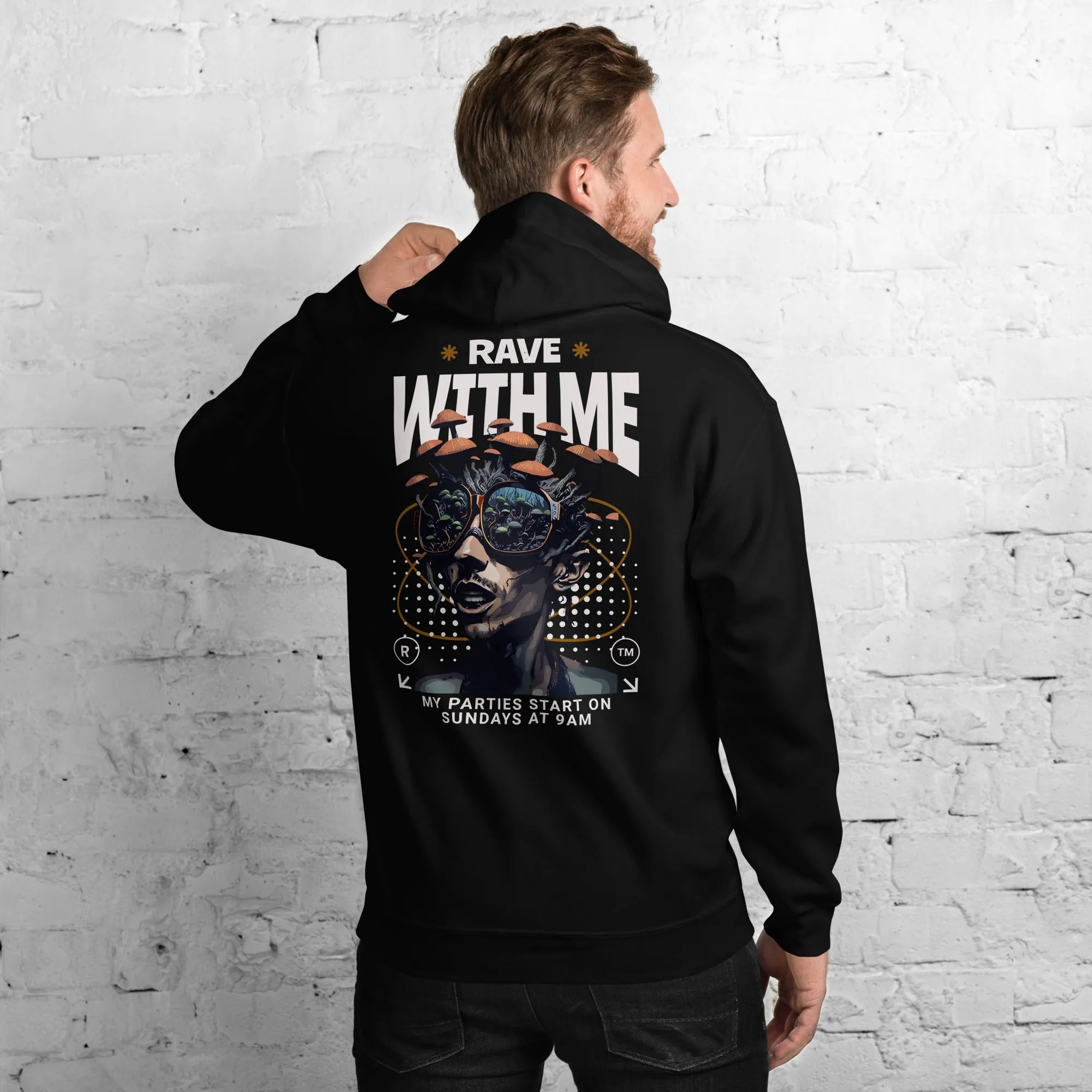 Techno Hoodie | Rave with Me | Ultimate Techno Wear