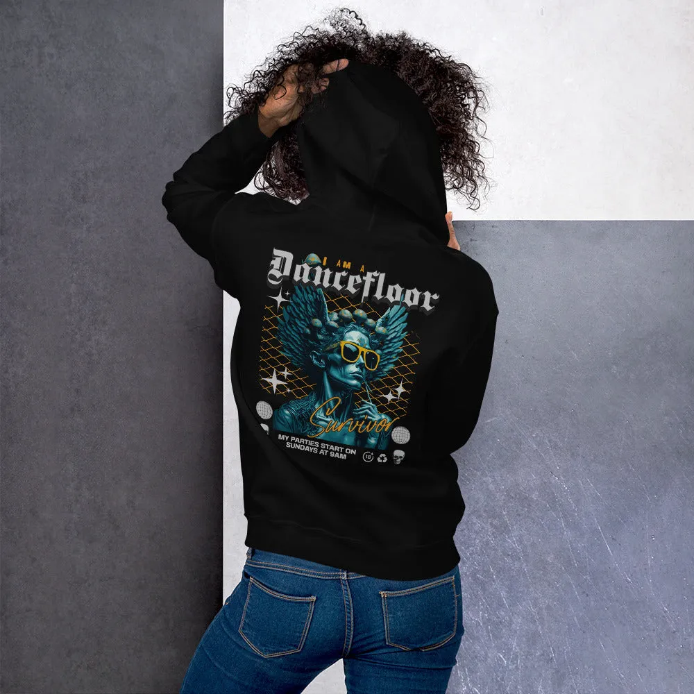 Techno Hoodie | Techno Angel | Dancefloor Survivor