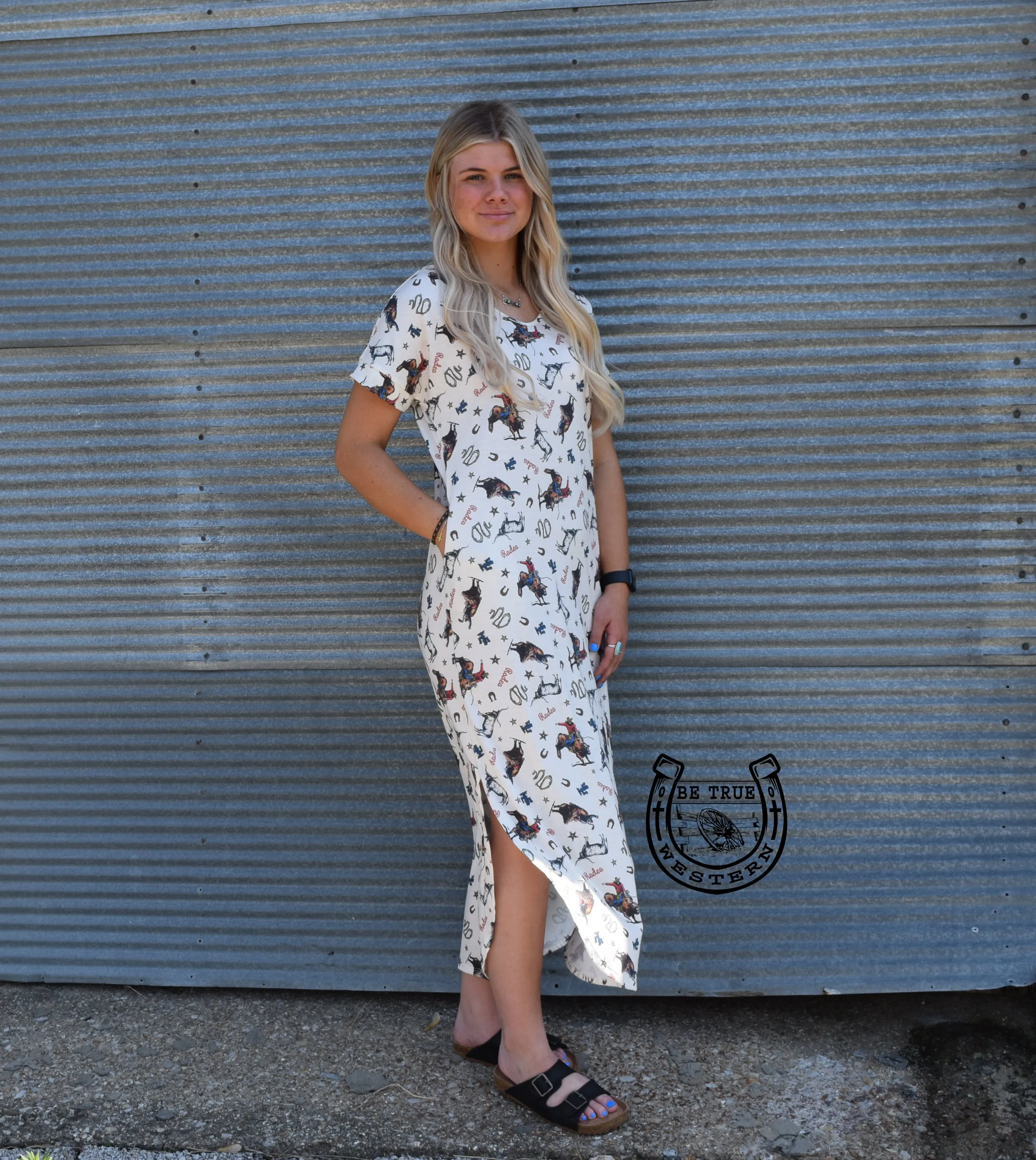 The Cowboy Print Maxi Dress