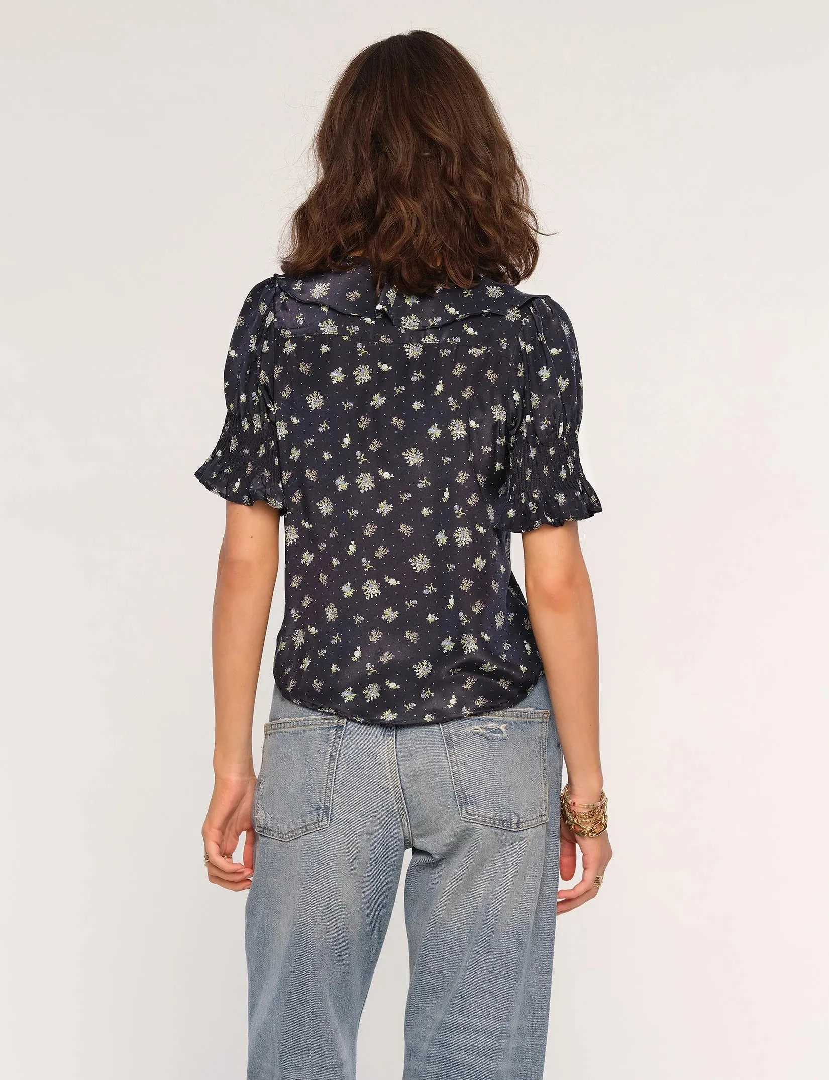 The Eugenia Top by Heartloom - Navy