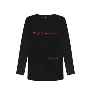 The Future is Now Long Sleeve Tee (Red Lettering)