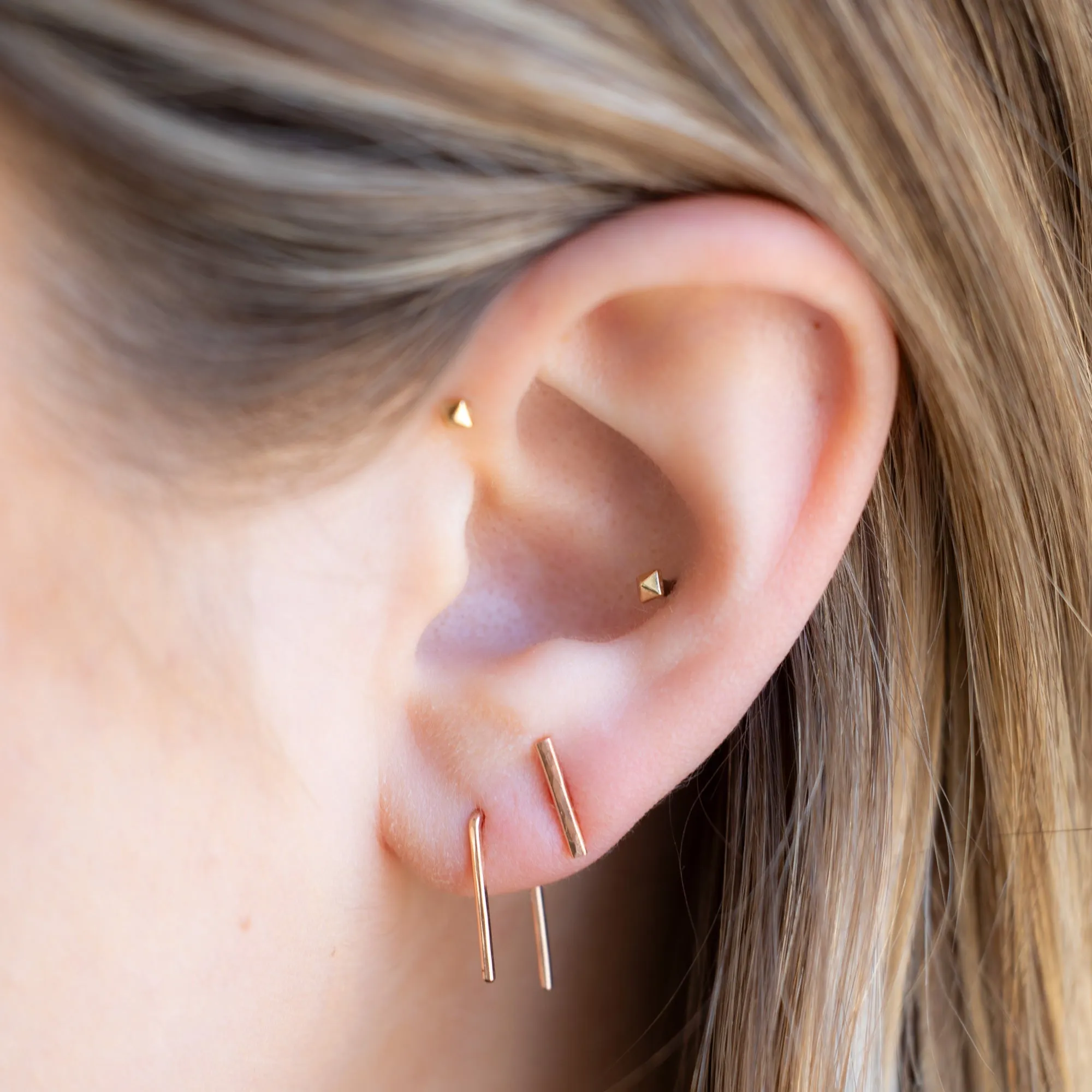 The Staple Hoop Earrings | 14K Yellow Gold