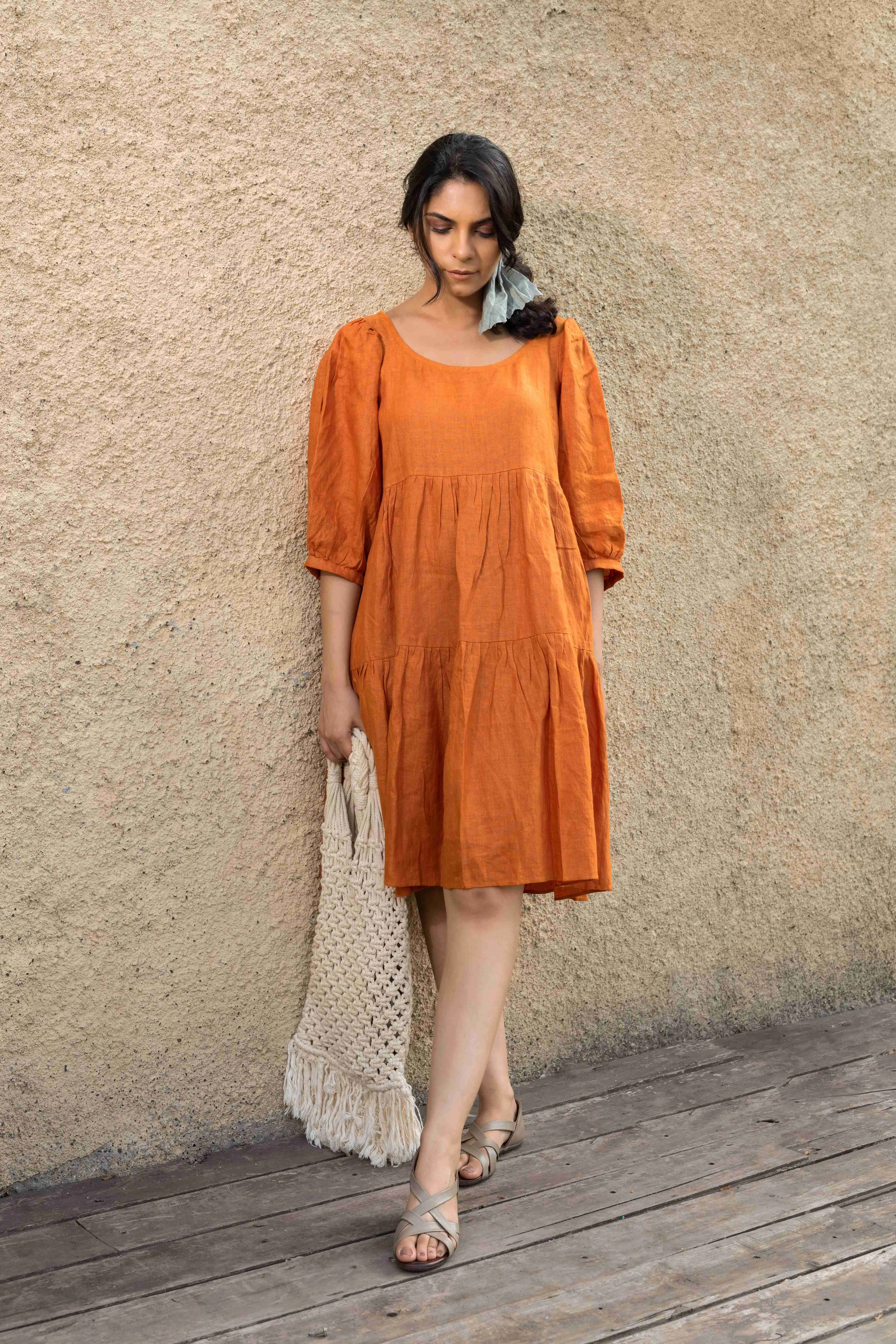 TIERED BALOON DRESS
