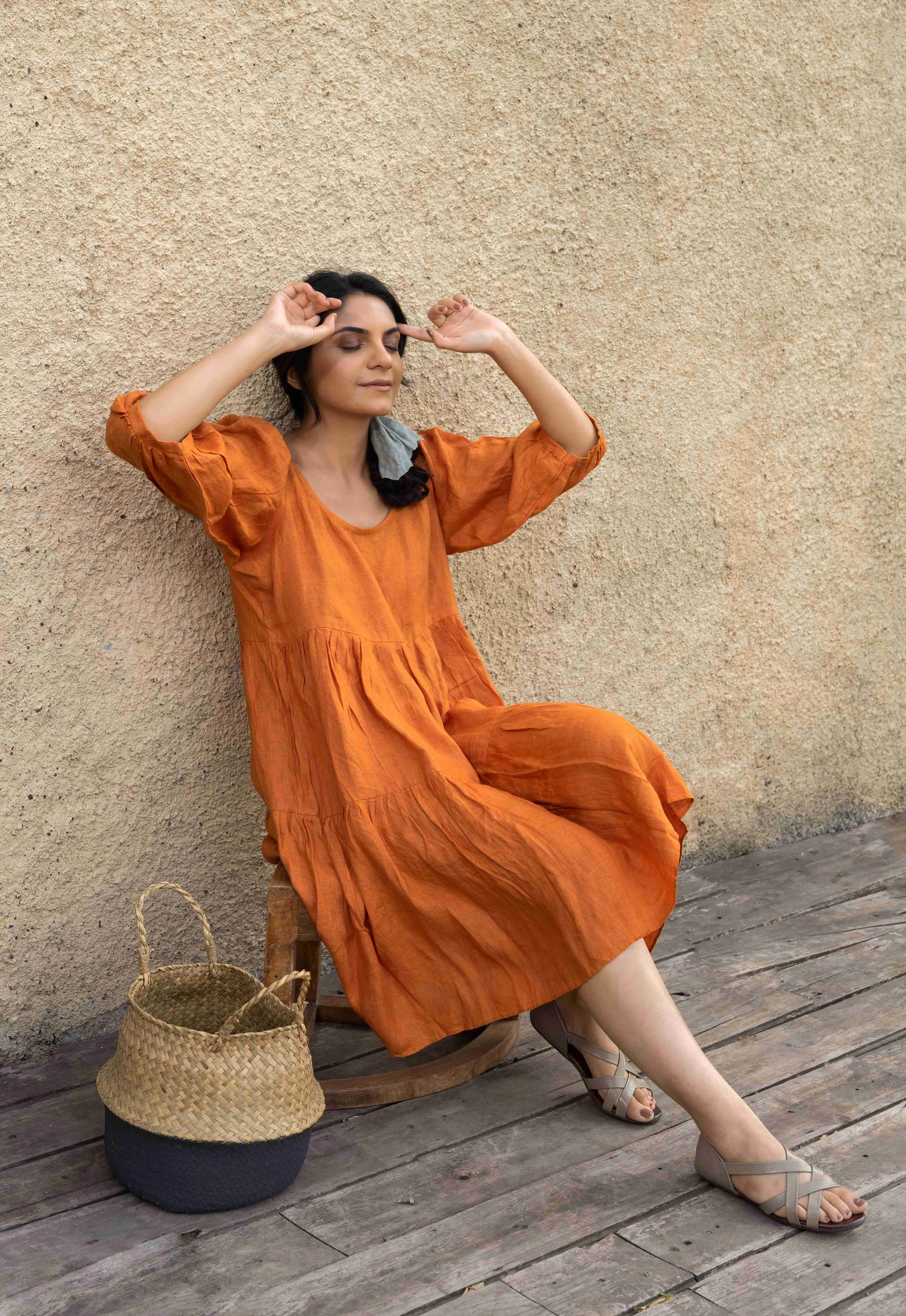 TIERED BALOON DRESS