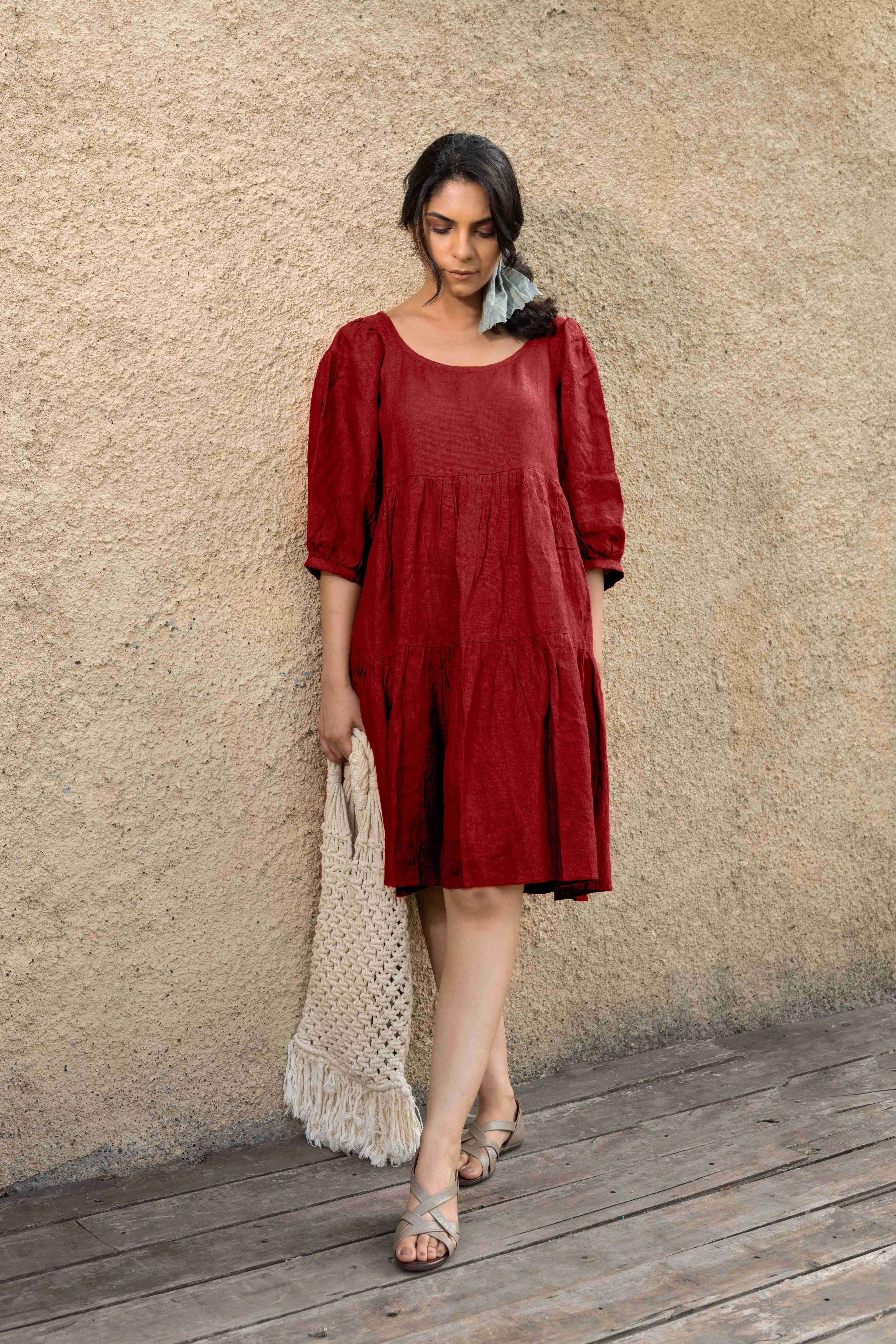 TIERED BALOON DRESS