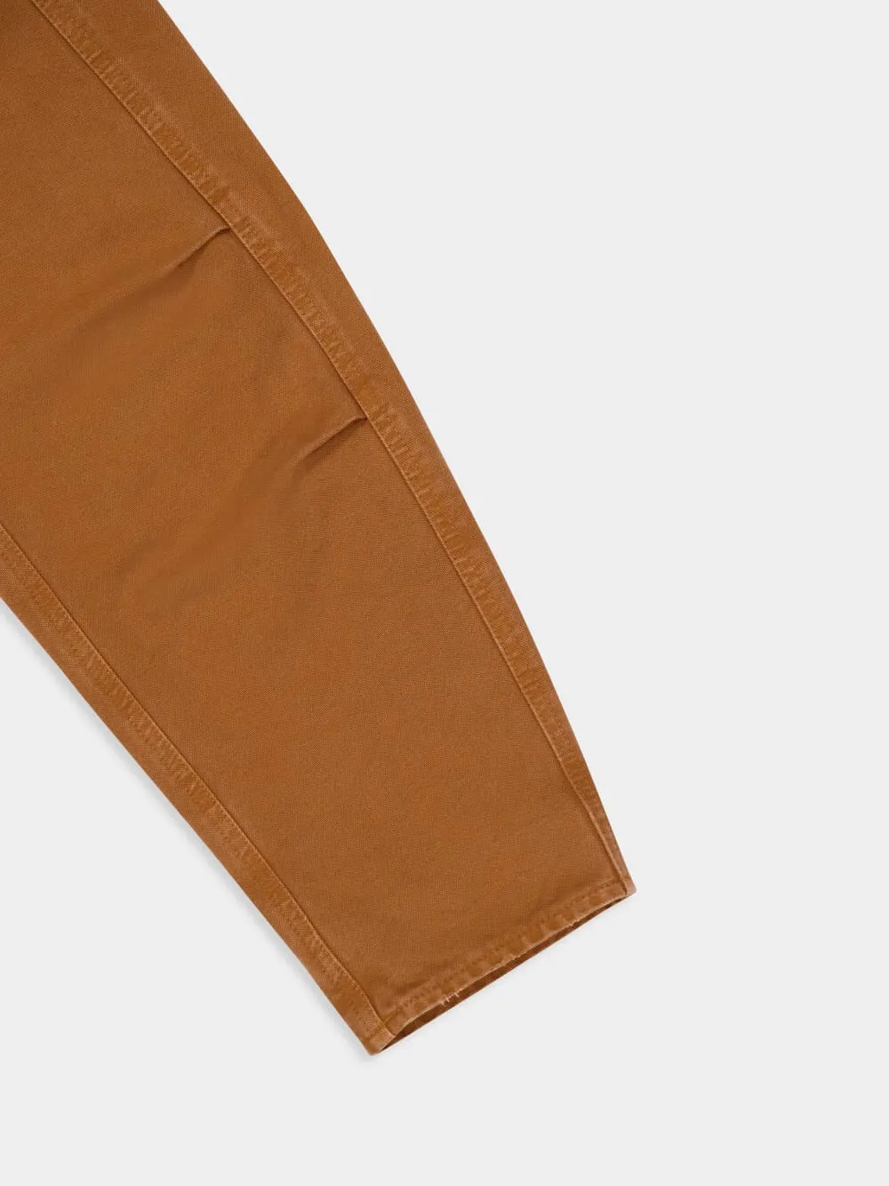 Tobacco Brown Cotton Zipped Sports Jacket
