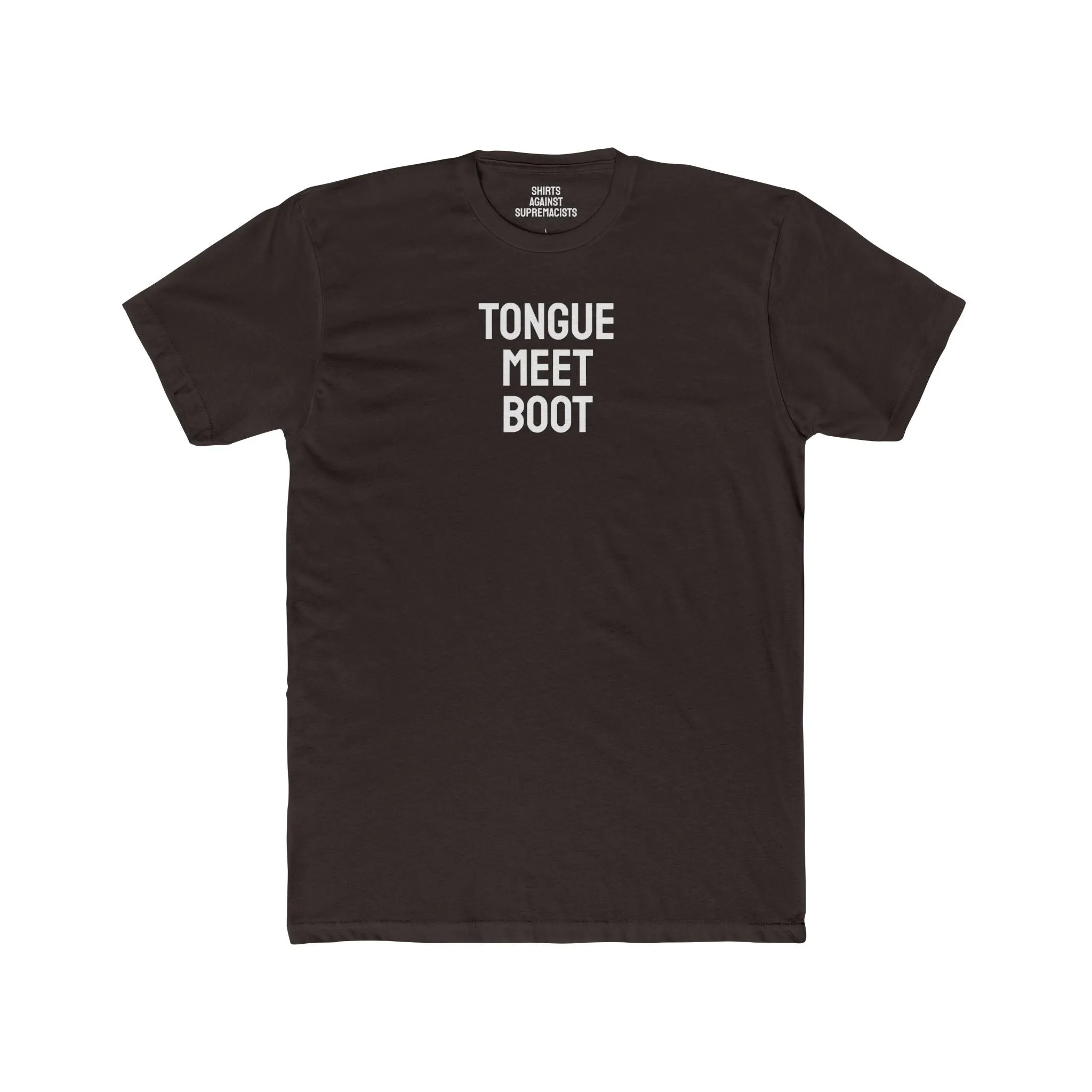 Tounge Meet Boot - Unisex Cotton Crew Tee