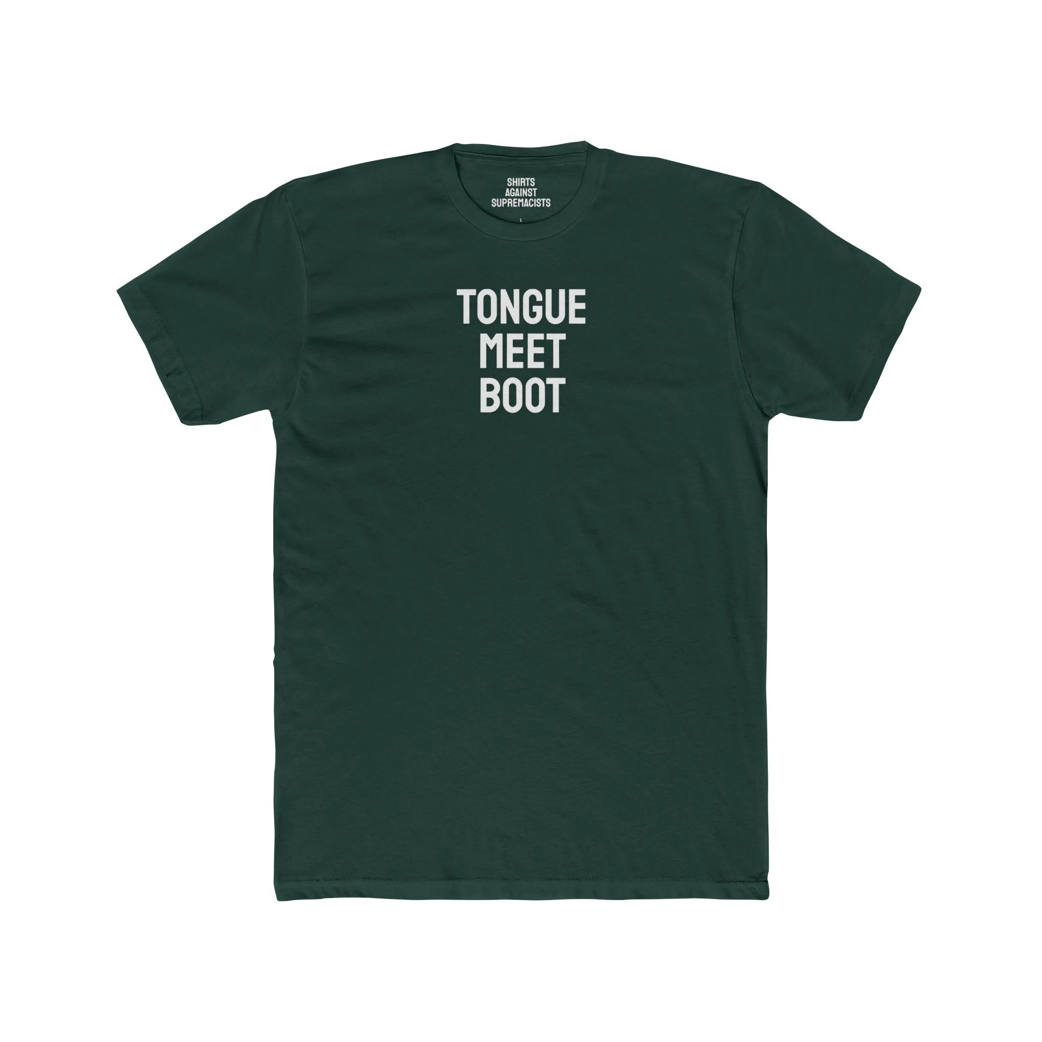 Tounge Meet Boot - Unisex Cotton Crew Tee