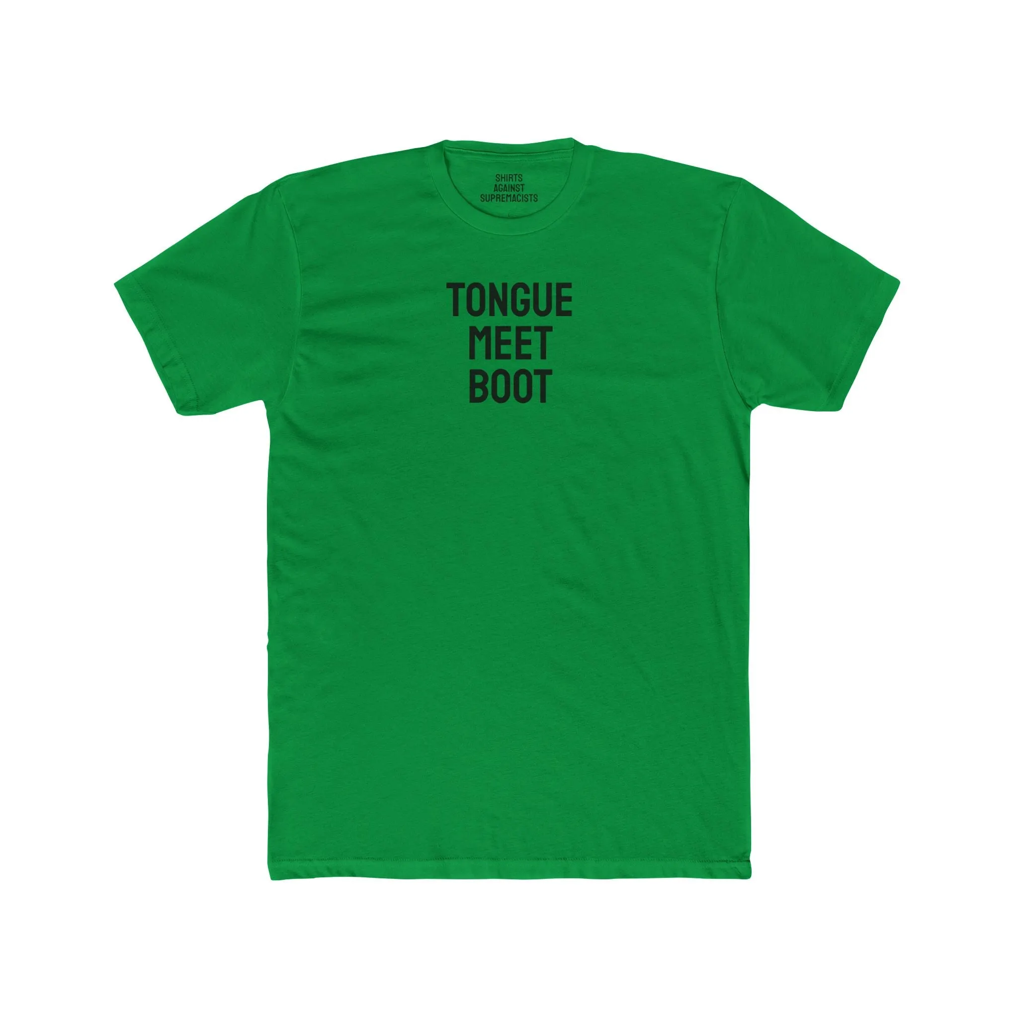Tounge Meet Boot - Unisex Cotton Crew Tee