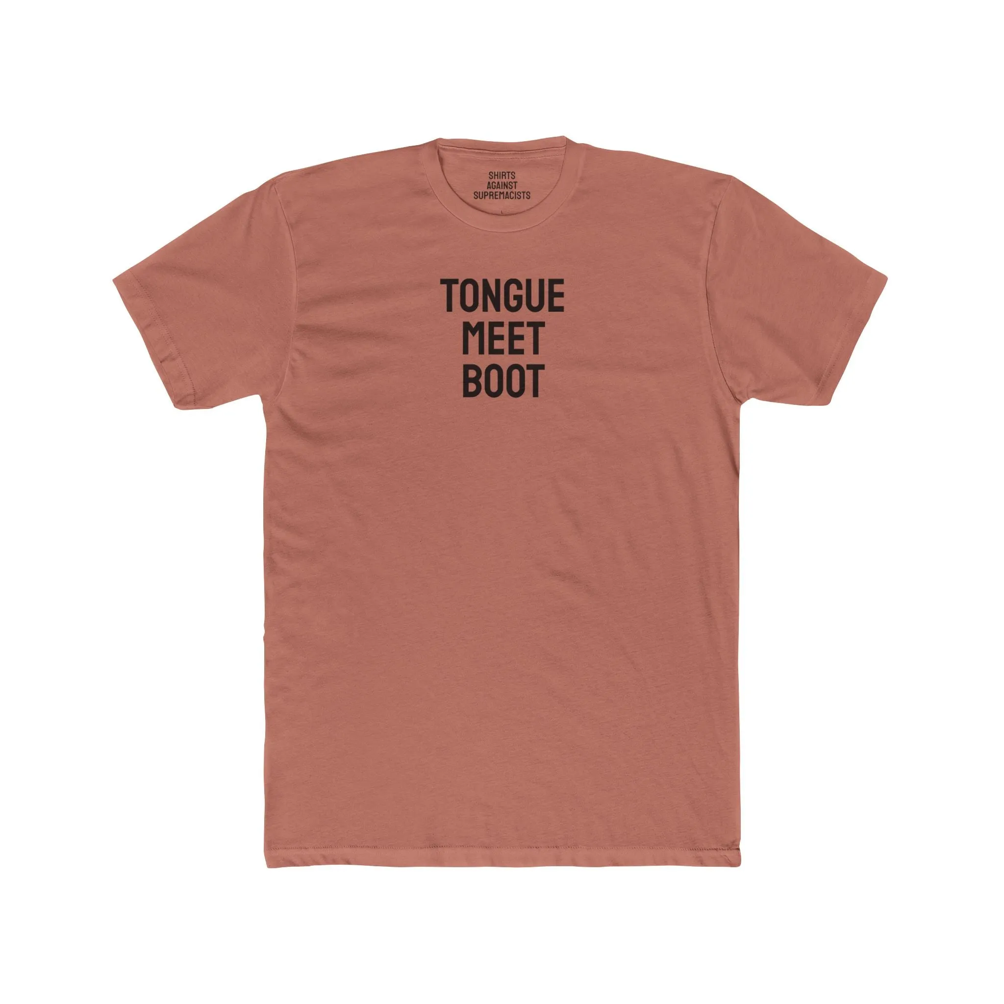 Tounge Meet Boot - Unisex Cotton Crew Tee