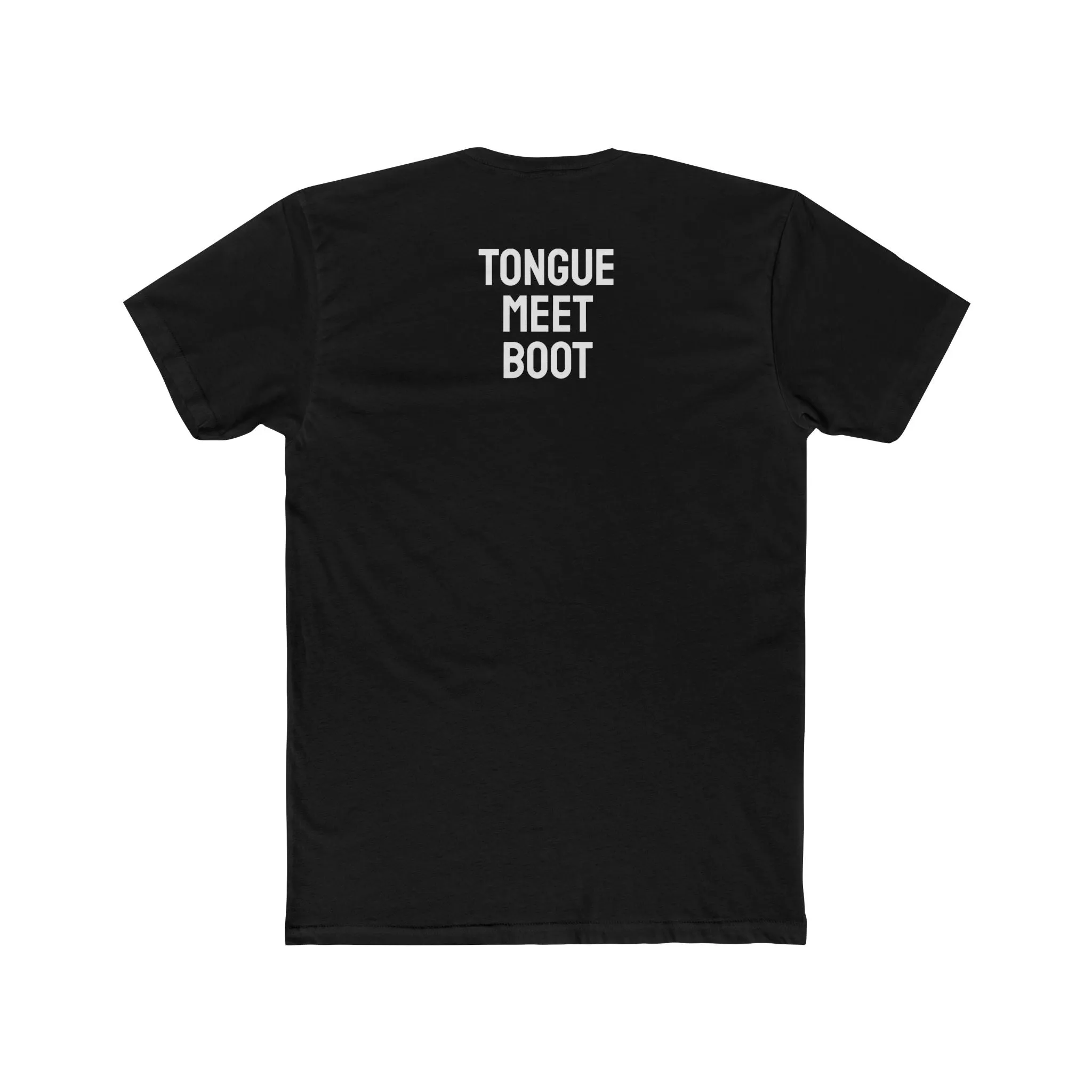 Tounge Meet Boot - Unisex Cotton Crew Tee