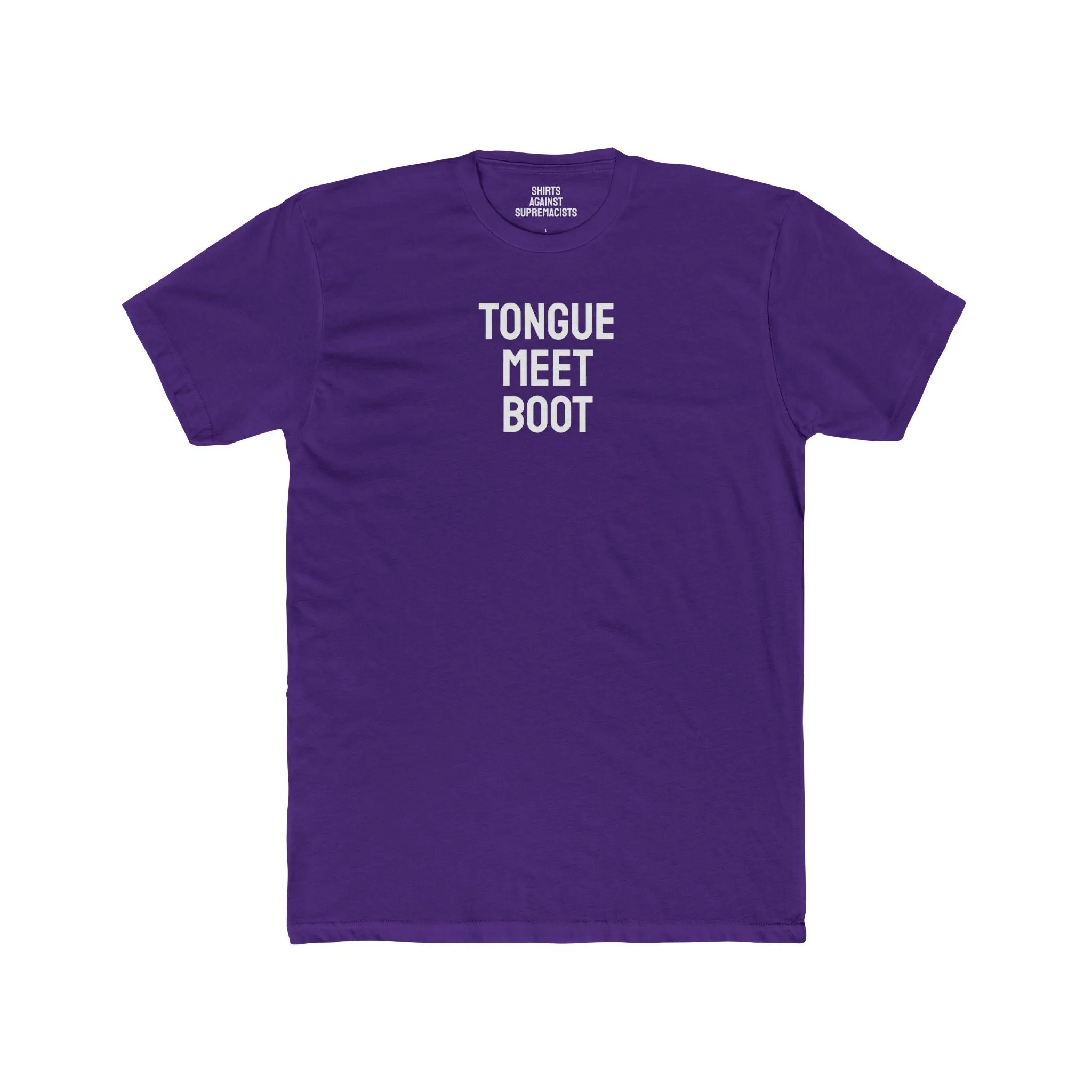 Tounge Meet Boot - Unisex Cotton Crew Tee