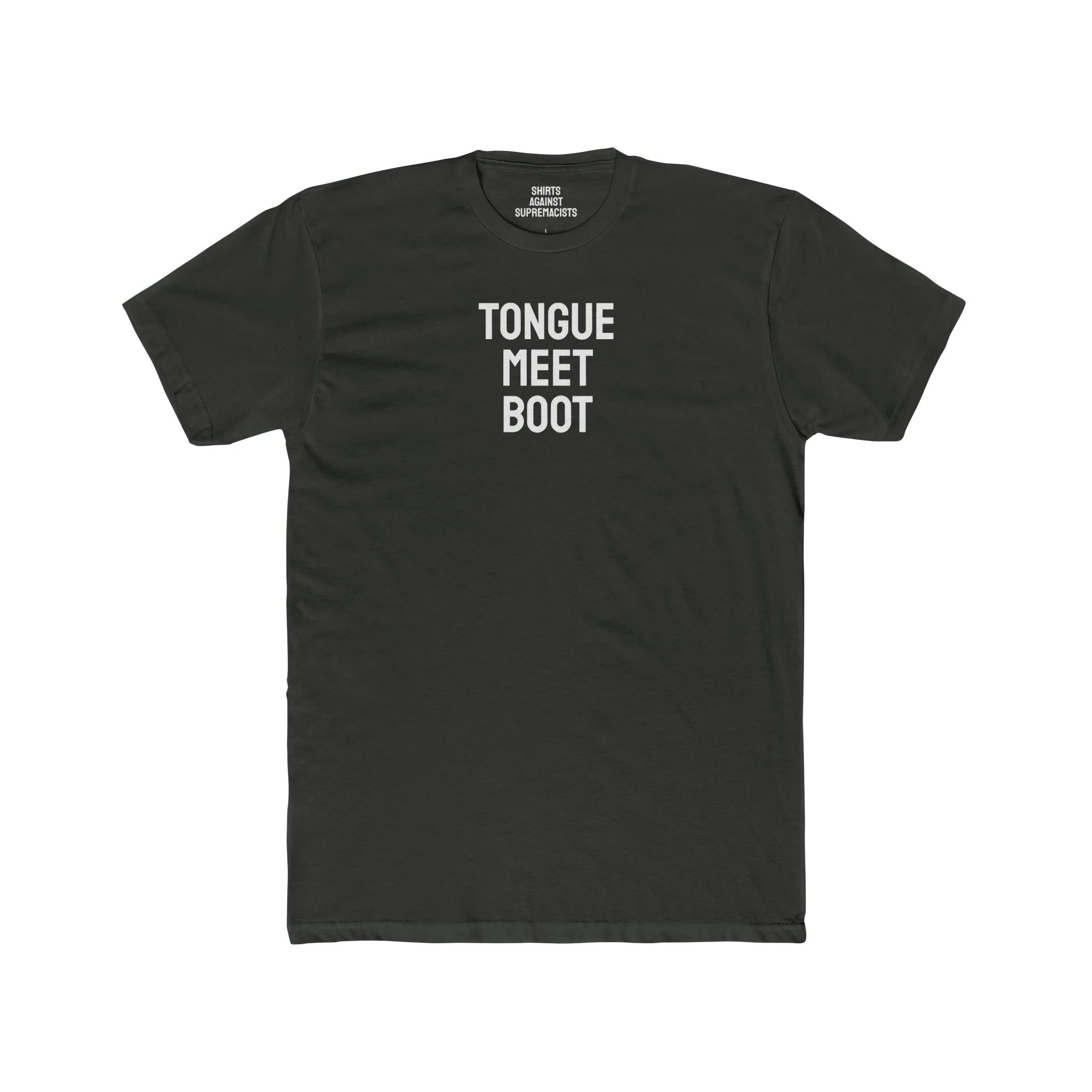 Tounge Meet Boot - Unisex Cotton Crew Tee