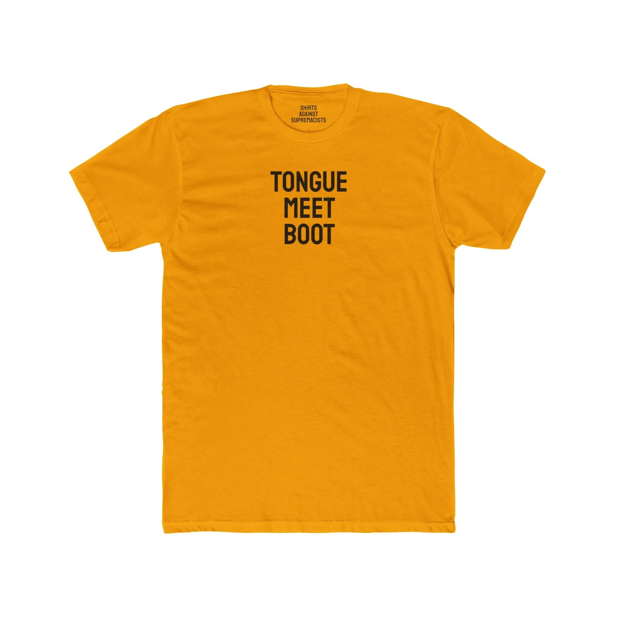 Tounge Meet Boot - Unisex Cotton Crew Tee