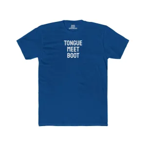 Tounge Meet Boot - Unisex Cotton Crew Tee