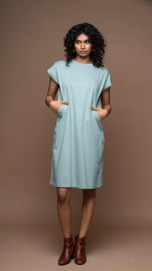 Tri-Cut Comfort Jersey Dress - Sea Green