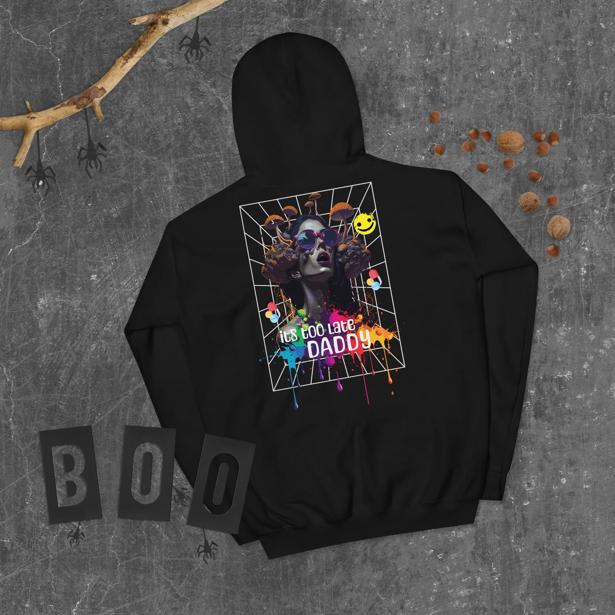 Underground Hoodie | It's too late Daddy | Clubbing Wear