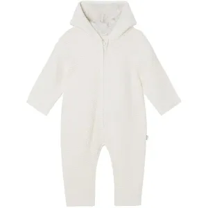 Unisex Baby Knitted Cream Bunny Jumpsuit