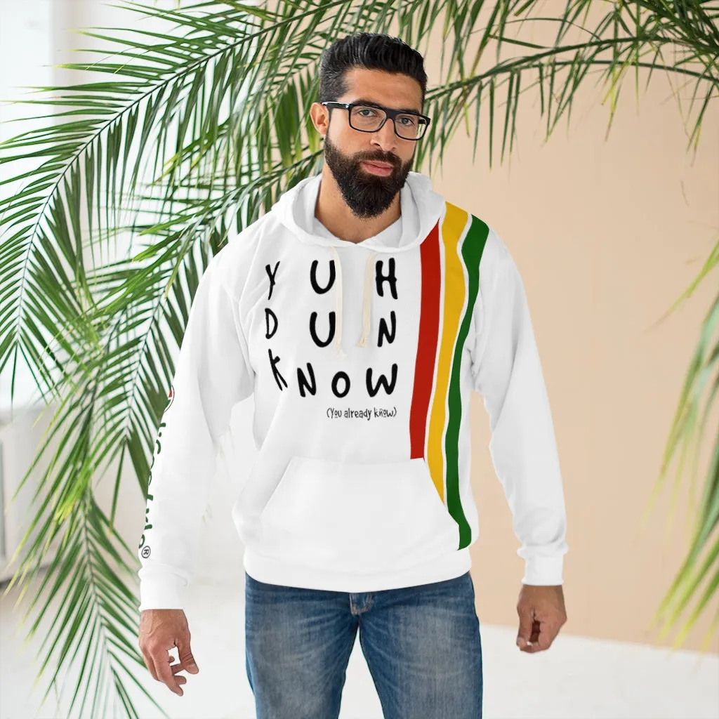 Unisex Pullover Hoodie (YuhDunKnow-WHTPANCOL)