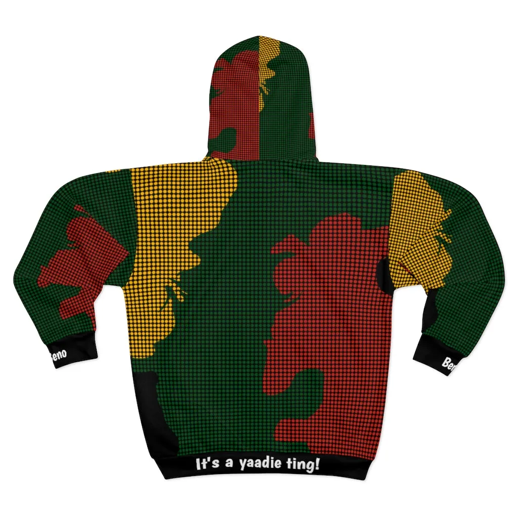 Unisex Zip Hoodie (PANCOL-ARMY-AAF)-  Beno Custom